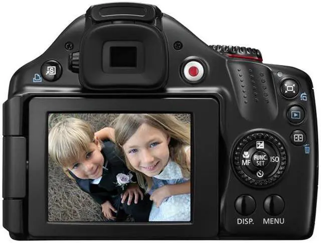 Alt view image 4 of 7 - Canon PowerShot SX40 HS Black 12.1 MP 35X Optical Zoom 24mm Wide Angle Digital Camera