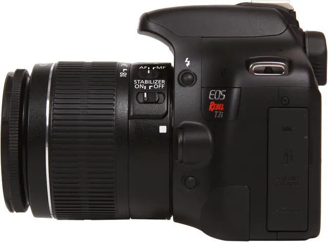 Alt view image 4 of 15 - Canon EOS Rebel T2i Black 18.0 MP Digital SLR Camera w/ EF-S 18-55mm IS II 10-in-1 Kit