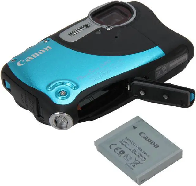 Alt view image 7 of 8 - Canon PowerShot D20 6145B001 Blue 12.1 MP 3.0" 461K Action Camera
