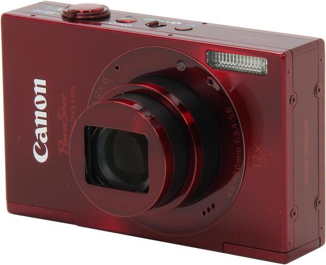 Main image of Canon ELPH 520 HS Red 10.1 MP 12X Optical Zoom 28mm Wide Angle Digital Camera HDTV Output