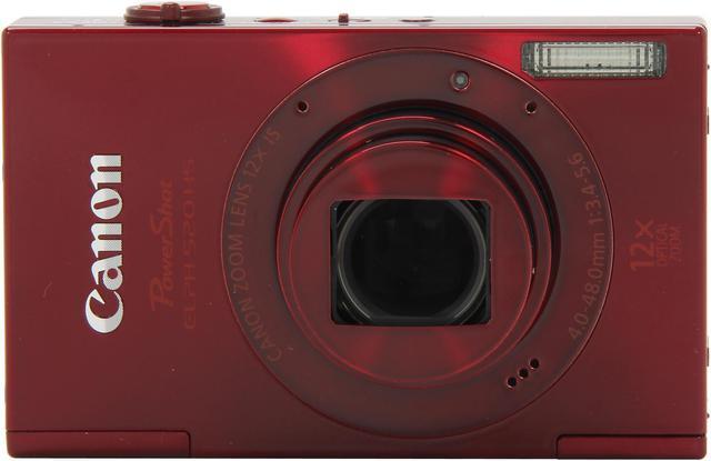 Alt view image 2 of 8 - Canon ELPH 520 HS Red 10.1 MP 12X Optical Zoom 28mm Wide Angle Digital Camera HDTV Output