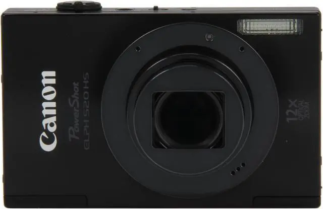 Alt view image 2 of 8 - Canon ELPH 520 HS Black 10.1 MP 12X Optical Zoom 28mm Wide Angle Digital Camera HDTV Output