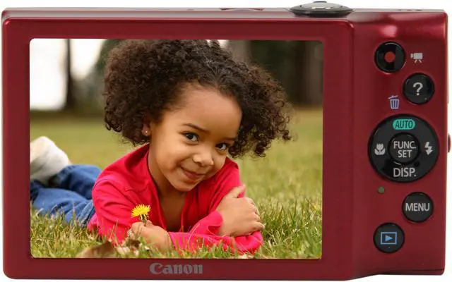 Alt view image 4 of 8 - Canon PowerShot A3400 IS Red 16 MP 5X Optical Zoom 28mm Wide Angle Digital Camera