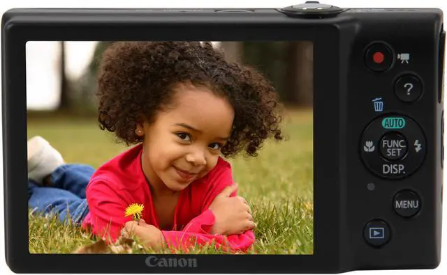 Alt view image 3 of 6 - Canon PowerShot A4000 IS Black 16.0 MP 8X Optical Zoom 28mm Wide Angle Digital Camera