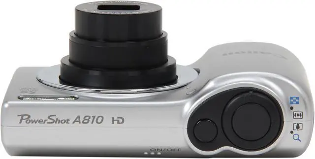 Alt view image 6 of 8 - Canon PowerShot A810 Silver 16 MP 5X Optical Zoom 28mm Wide Angle Digital Camera