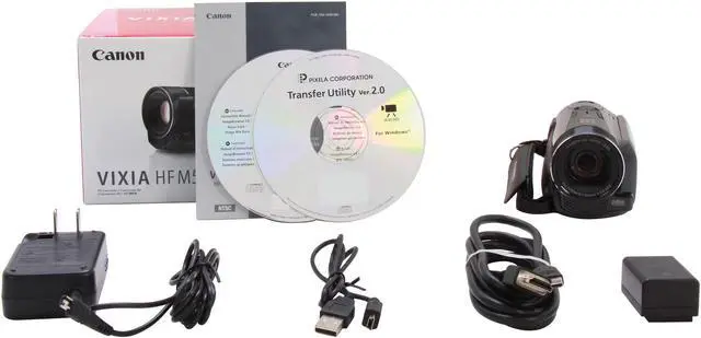 Alt view image 9 of 9 - Canon VIXIA HF M500 (6096B001) Black 1/3" CMOS 3.0" 230K Touch LCD 10X Optical Zoom Full HD Flash Memory Camcorder