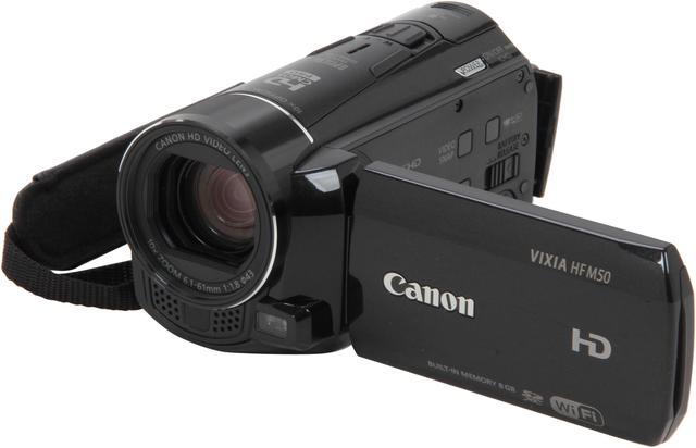 Canon 2024 HD Vixia HFM50 CMOS Pro 10x Stabilizer Camcorder