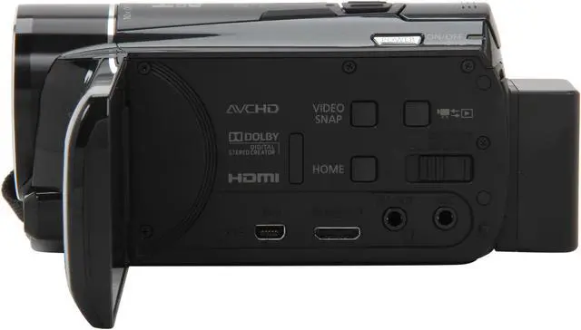 Alt view image 3 of 8 - Canon VIXIA HF M50 (6094B001) Black 1/3" CMOS 3.0" 230K Touch LCD 10X Optical Zoom Full HD Flash Memory Camcorder