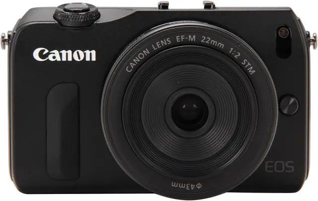 Alt view image 2 of 8 - Canon EOS M Black 18 MP Compact Mirrorless System Camera with EF-M 22mm STM Lens