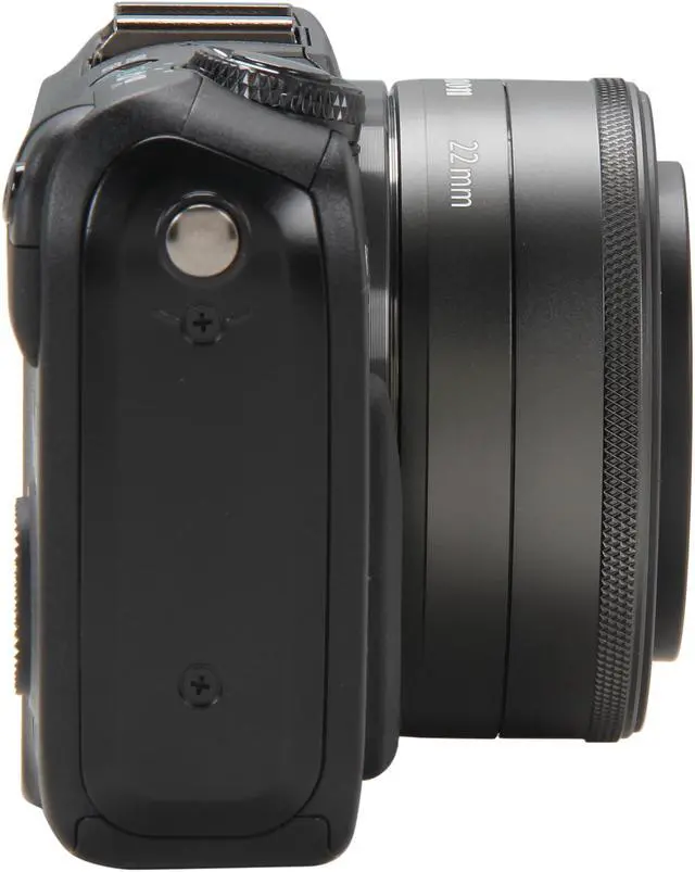 Alt view image 5 of 8 - Canon EOS M Black 18 MP Compact Mirrorless System Camera with EF-M 22mm STM Lens