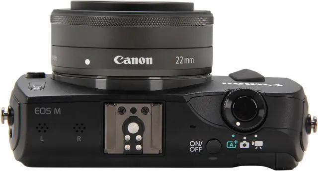 Alt view image 6 of 8 - Canon EOS M Black 18 MP Compact Mirrorless System Camera with EF-M 22mm STM Lens