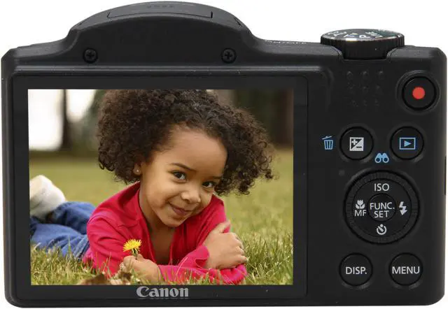 Alt view image 4 of 9 - Canon PowerShot SX500 IS Black Approx. 16.0 MP 30X Optical Zoom 24mm Wide Angle Digital Camera HDTV Output