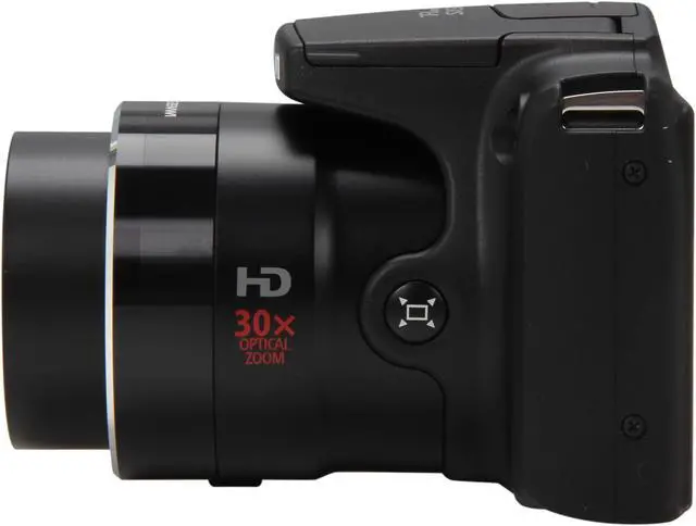 Alt view image 5 of 9 - Canon PowerShot SX500 IS Black Approx. 16.0 MP 30X Optical Zoom 24mm Wide Angle Digital Camera HDTV Output