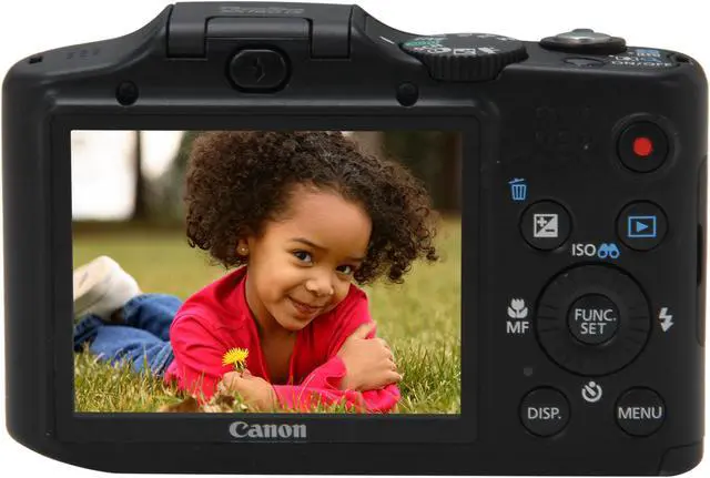 Alt view image 4 of 9 - Canon PowerShot SX160 IS Black Approx. 16 MP 16X Optical Zoom 28mm Wide Angle Digital Camera HDTV Output