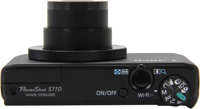 Alt view image 7 of 9 - Canon PowerShot S110 Black Approx. 12.1 MP 5X Optical Zoom 24mm Wide Angle Digital Camera HDTV Output