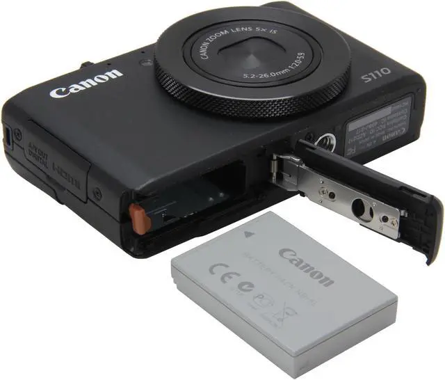 Alt view image 8 of 9 - Canon PowerShot S110 Black Approx. 12.1 MP 5X Optical Zoom 24mm Wide Angle Digital Camera HDTV Output