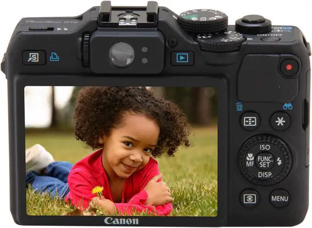 Alt view image 4 of 9 - Canon PowerShot G15 Black Approx. 12.1 MP 5X Optical Zoom 28mm Wide Angle Digital Camera HDTV Output