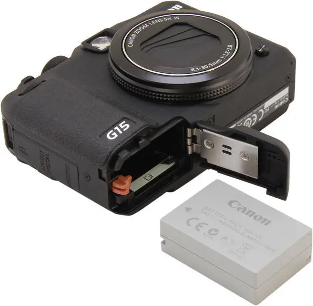 Alt view image 8 of 9 - Canon PowerShot G15 Black Approx. 12.1 MP 5X Optical Zoom 28mm Wide Angle Digital Camera HDTV Output
