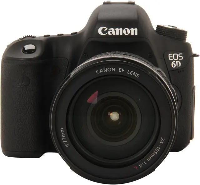 Alt view image 2 of 8 - Canon EOS 6D 8035B009 Black Approx. 20.2 MP Digital SLR Camera with EF 24-105mm f/4L IS USM Lens