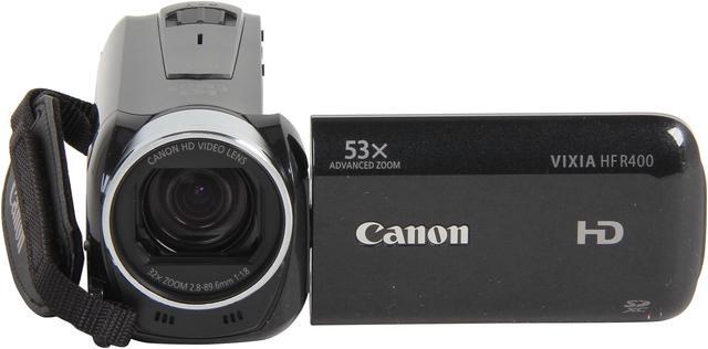 Alt view image 2 of 9 - Canon VIXIA HF R400 (8155B004) Black 1/4.85" CMOS 3.0" 230K Touch LCD 32X Optical Zoom High Definition Camcorder