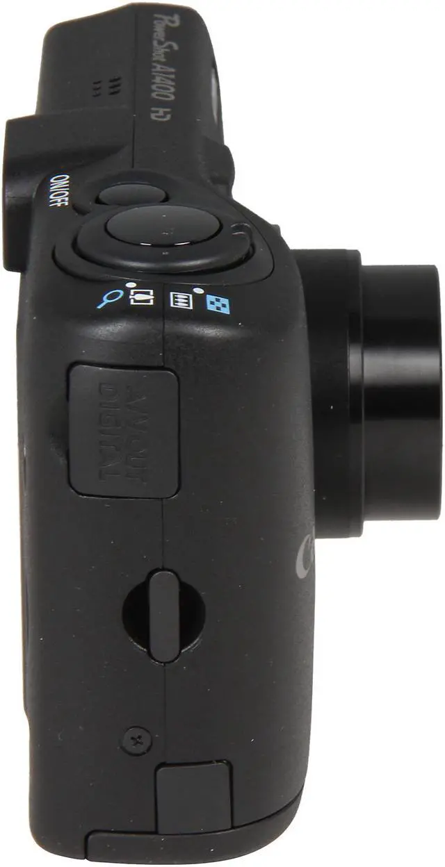Alt view image 3 of 8 - Canon PowerShot A1400 Black 16.0 MP 5X Optical Zoom 28mm Wide Angle Digital Camera