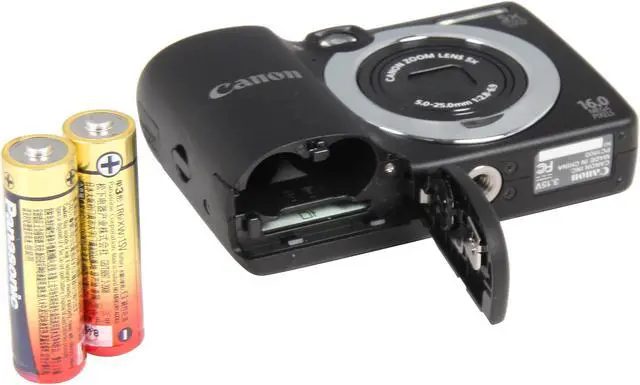 Alt view image 7 of 8 - Canon PowerShot A1400 Black 16.0 MP 5X Optical Zoom 28mm Wide Angle Digital Camera