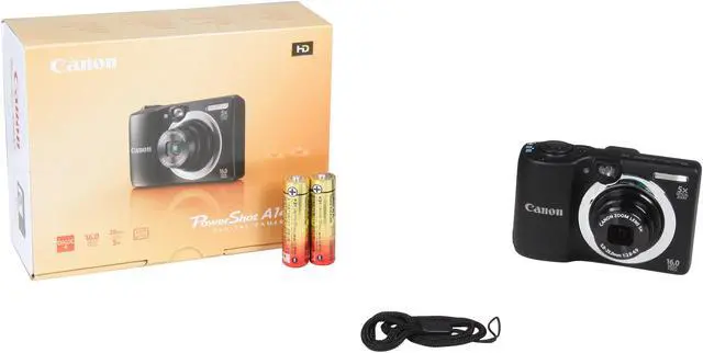 Alt view image 8 of 8 - Canon PowerShot A1400 Black 16.0 MP 5X Optical Zoom 28mm Wide Angle Digital Camera