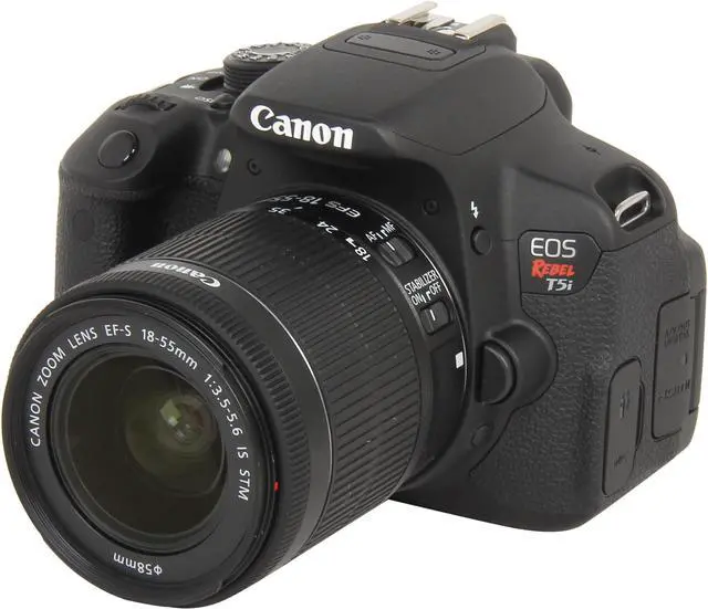 Canon EOS Rebel T5i 8595B003 Black Digital SLR Camera with 18-55mm