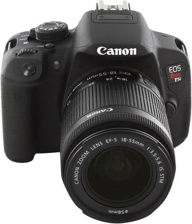 Canon EOS Rebel T5i 8595B003 Black Digital SLR Camera with 18-55mm