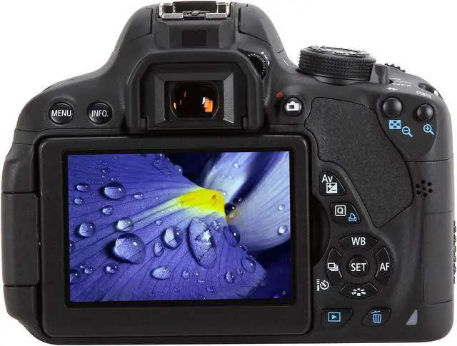 Alt view image 4 of 11 - Canon EOS Rebel T5i 8595B001 Black 18.0 MP Digital SLR Camera - Body Only