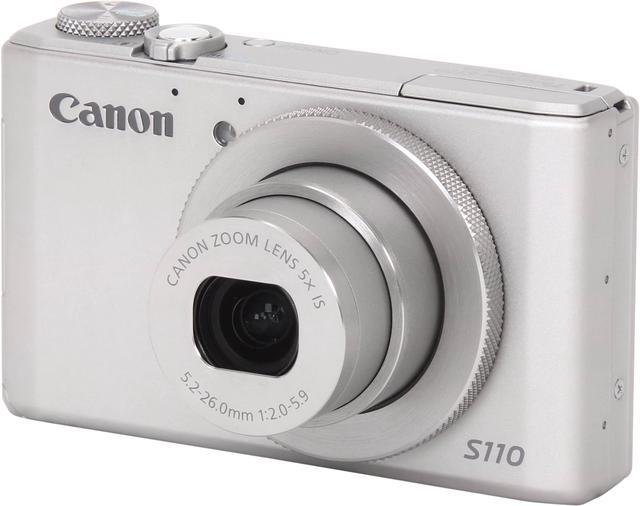 Canon PowerShot S110 Silver 12.1 MP 24mm Wide Angle Digital Camera