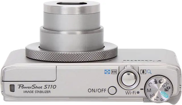 Alt view image 7 of 9 - Canon PowerShot S110 Silver 12.1 MP 5X Optical Zoom 24mm Wide Angle Digital Camera HDTV Output