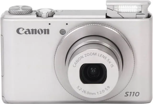 Alt view image 6 of 9 - Canon PowerShot S110 Silver 12.1 MP 5X Optical Zoom 24mm Wide Angle Digital Camera HDTV Output