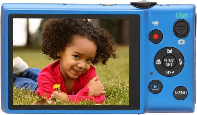 Alt view image 4 of 11 - Canon PowerShot ELPH 115 IS Blue 16 MP 8X Optical Zoom 28mm Wide Angle Digital Camera with Built Case and 8GB SDHC Card Bundle