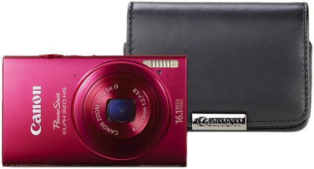 Canon PowerShot ELPH 320 HS 16.1MP Wi-Fi 2024 Digital Camera - Pink