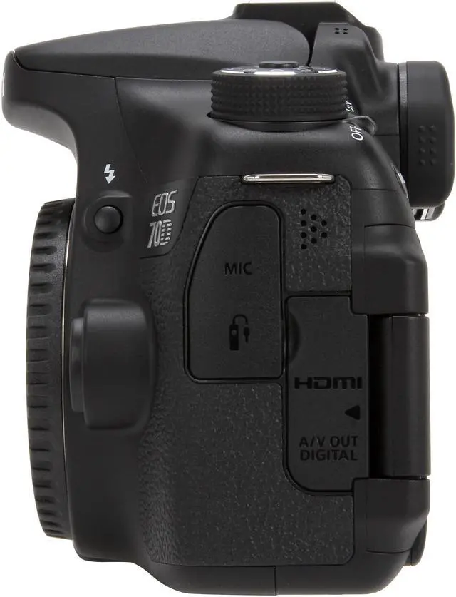 Alt view image 6 of 11 - Canon EOS 70D (8469B002) Digital SLR Cameras Black 20.2 MP Digital SLR Camera - Body