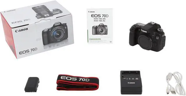 Alt view image 12 of 11 - Canon EOS 70D (8469B002) Digital SLR Cameras Black 20.2 MP Digital SLR Camera - Body