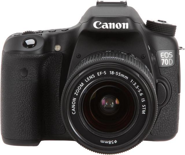 Canon EOS 70D 8469B009 Digital SLR Cameras Black with 18 - 55mm