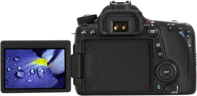 Alt view image 6 of 11 - Canon EOS 70D 8469B009 Digital SLR Cameras Black with 18 - 55mm STM f/3.5-5.6 Lens