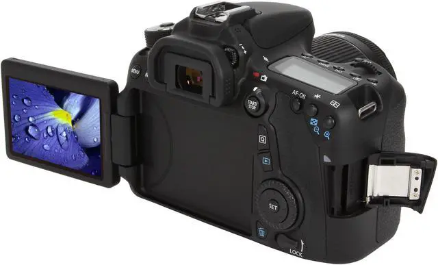 Alt view image 7 of 11 - Canon EOS 70D 8469B009 Digital SLR Cameras Black with 18 - 55mm STM f/3.5-5.6 Lens