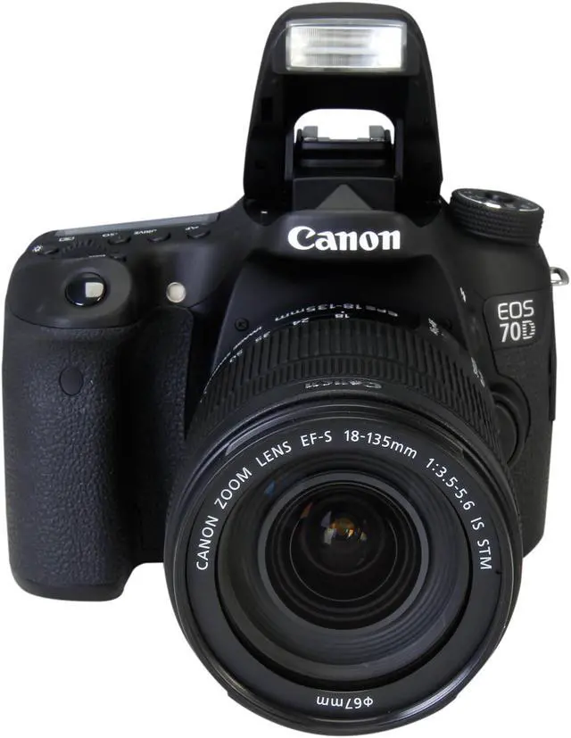 Alt view image 6 of 11 - Canon EOS 70D (8469B016) Digital SLR Cameras Black 20.2 MP Digital SLR Camera with 18-135mm STM f/3.5-5.6 Lens