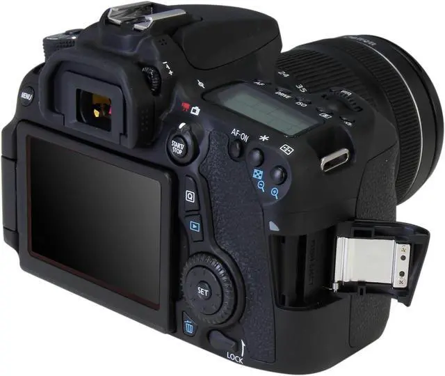Alt view image 8 of 11 - Canon EOS 70D (8469B016) Digital SLR Cameras Black 20.2 MP Digital SLR Camera with 18-135mm STM f/3.5-5.6 Lens