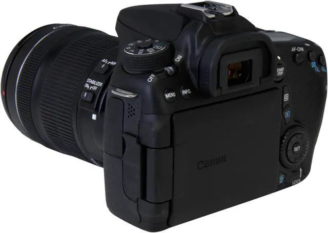 Alt view image 9 of 11 - Canon EOS 70D (8469B016) Digital SLR Cameras Black 20.2 MP Digital SLR Camera with 18-135mm STM f/3.5-5.6 Lens