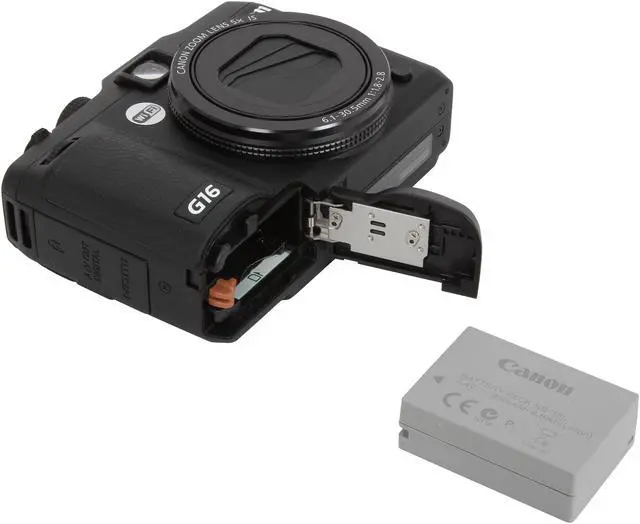 Alt view image 9 of 9 - Canon PowerShot G16 Black Approx. 12.1 Megapixels 5X Optical Zoom 28mm Wide Angle Digital Camera