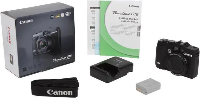Alt view image 10 of 9 - Canon PowerShot G16 Black Approx. 12.1 Megapixels 5X Optical Zoom 28mm Wide Angle Digital Camera