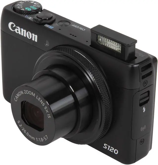 Alt view image 8 of 9 - Canon PowerShot S120 Black Approx. 12.1 Megapixels 5X Optical Zoom Digital Camera