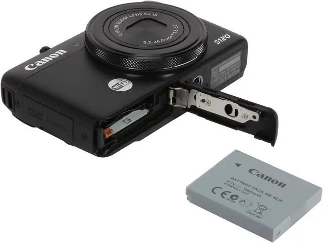Alt view image 9 of 9 - Canon PowerShot S120 Black Approx. 12.1 Megapixels 5X Optical Zoom Digital Camera