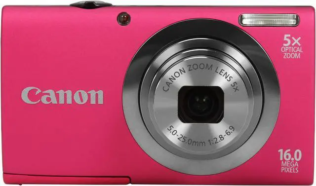 Alt view image 2 of 8 - Canon PowerShot A2300 IS 16.0 MP Digital Camera with 5x Optical Zoom, Red