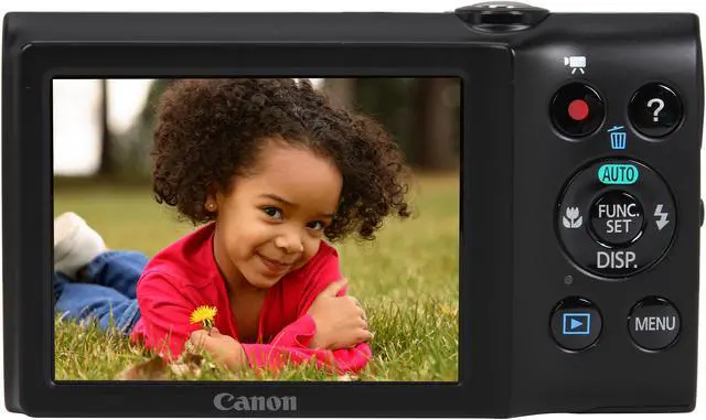 Alt view image 4 of 8 - Canon PowerShot A2300 IS 16.0 MP Digital Camera with 5x Optical Zoom, Red