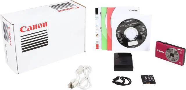Alt view image 8 of 8 - Canon PowerShot A2300 IS 16.0 MP Digital Camera with 5x Optical Zoom, Red